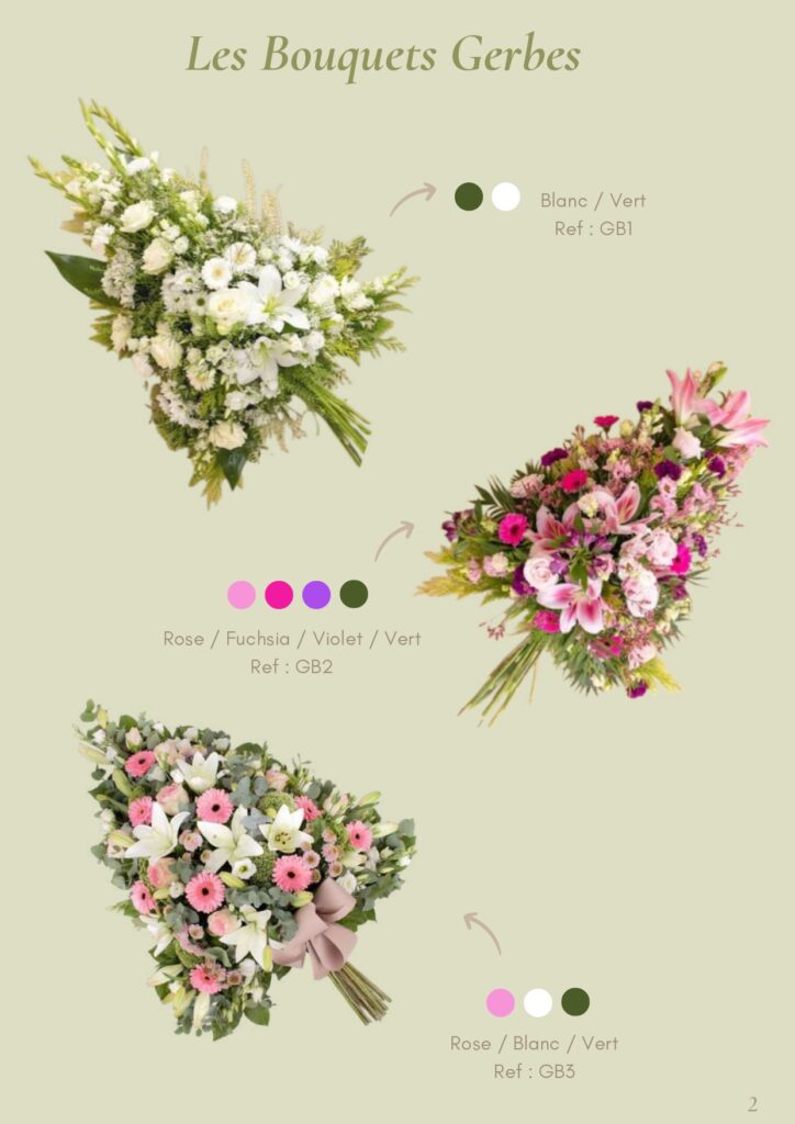 Bouquet allongé - Bouquet gerbe